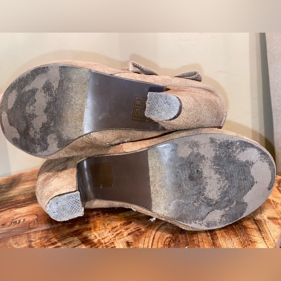 Tan Suede Ankle Booties - Picture 4 of 9